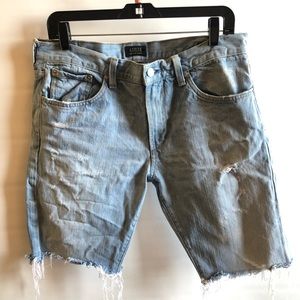 Agolde men’s cutoffs distressed shorts 34